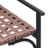 Garden Chair Brown 110.5 x 79 x 75.5 cm Poly Rattan 42004144