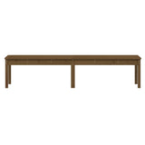 2-Seater Garden Bench Honey Brown 203.5x44x45 cm Solid Wood Pine 824021
