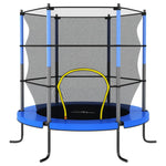 ZNTS Trampoline with Safety Net Round 140x160 cm Blue 92954