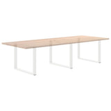 Dining Table Legs U-Shaped 3 pcs White 100x cm Steel 4013213