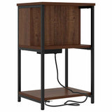 Bedside Cabinet 2 pcs Brown Oak 38 x 31 x 61 cm Engineered Wood 859459