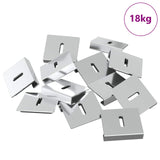 Mirror Hold Bracket 340 pcs Nickel 35 x 30 x 8.3 mm Steel 865024