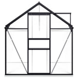 Greenhouse with Base Frame Anthracite Aluminium 7.03 m 48218