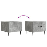 Coffee Table Concrete Grey 49 x 50 x 40 cm Engineered Wood 894968