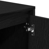 TV Cabinet Black Oak 102 x 37.5 x 52.5 cm Engineered Wood 862707