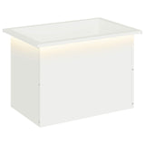 Garden Planter with LED White 40 x 60 x 40 cm Steel 8008142