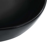 Wash Basin 45.5x32x13 cm Ceramic Black 143916
