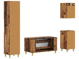 4 Piece Bathroom Cabinet Set ARNHEM Old Wood Engineered Wood 3417934