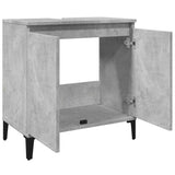 Sink Cabinet Concrete Grey 58x33x60 cm Engineered Wood 857116