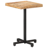 Bistro Table Square 50x50x75 cm Rough Mango Wood 320262