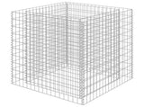 Gabion Raised Bed Galvanised Steel 90x90x100 cm 143556