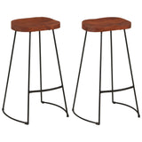Gavin Bar Stools 2 pcs 50x40x78 cm Solid Wood Mango 344916