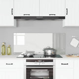 Kitchen Backsplash Transparent 120 x 50 cm Tempered Glass 42001296