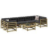 8 Piece Garden Sofa Set Impregnated Wood Pine 3299334