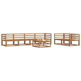 Outdoor Sofa Set 7 pcs Natural Solid Acacia Wood 3367212
