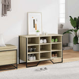 Shoe Cabinet Sonoma Oak 90x38x61.5 cm Engineered Wood 848645