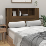 Headboard Cabinet Brown Oak Engineered Wood Medium 817269
