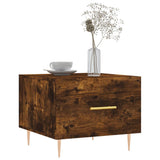 Coffee Table Smoked Oak 50x50x40 cm Engineered Wood 829374