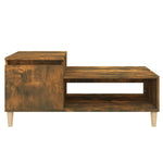 ZNTS Coffee Table Smoked Oak 100x50x45 cm Engineered Wood 821129