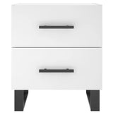Bedside Cabinets 2 pcs White 40x35x47,5 cm Engineered Wood 827357