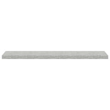 326606 Floating Wall Shelf Concrete Grey 120x23,5x3,8 cm MDF