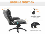 6-Point Massage Office with Seat Heated for Home Office, PU Leather High Back Executive Desk T3398P328214