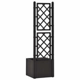 Garden Raised Bed with Trellis&Self Watering System Anthracite 313965
