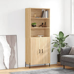 Highboard Sonoma Oak 69.5x34x180 cm Engineered Wood 3189264
