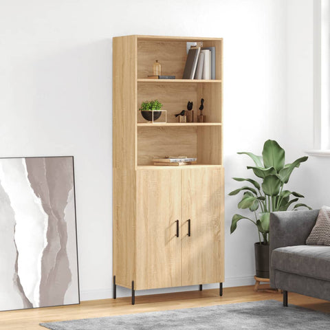 Highboard Sonoma Oak 69.5x34x180 cm Engineered Wood 3189264