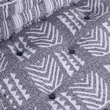 Modular Sofa 3 pcs Grey Print Fabric 3315097
