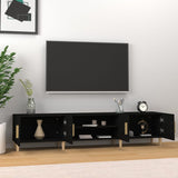 TV Cabinet Black 180x31.5x40 cm Engineered Wood 816257