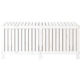 Garden Storage Box White 147x68x64 cm Solid Wood Pine 823851
