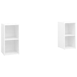 TV Cabinets 2 pcs White 72x35x36.5 cm Engineered Wood 3079898