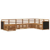 Outdoor Sofa Set 6 pcs Natural Solid Acacia Wood 3384700