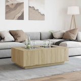 Coffee Table with Infinity LED Sonoma Oak 116x69x40 cm 3284058