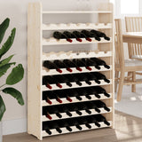 ZNTS Wine Rack with Top Board 72.5x25x111.5 cm Solid Wood Pine 4007562