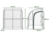 Walk-In Lean to Wall Tunnel Greenhouse 55748400