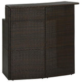 ZNTS 3 Piece Garden Bar Set Brown 3064885