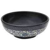 Countertop Basin Black and Blue Round 41x14 cm Ceramic 155063