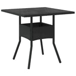 Garden Dining Set 5 pcs Black Poly rattan 3334924