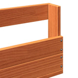 Wall-mounted Shoe Racks 2 pcs Wax Brown 110x8.5x23.5 cm Solid Wood Pine 844490