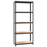 5-Layer Storage Shelf Anthracite Steel&Engineered Wood 152858