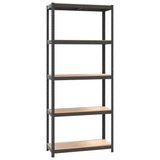 5-Layer Storage Shelf Anthracite Steel&Engineered Wood 152858
