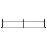 TV Cabinet Transparent 200x40x40.5 cm Tempered Glass 331726