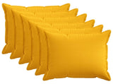 Cushion Cover 6 pcs HOUTEN Light Yellow 80 x 80 cm Faux Linen 921568