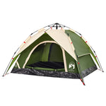 ZNTS Camping Tent Dome 3-Person Green Quick Release 4004177