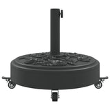 Parasol Base with Wheels for 38 / 48 mm Poles 27 kg Round 4007973