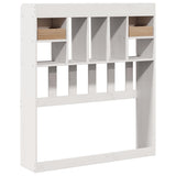 Headboard with Storage White 75 cm Solid Wood Pine 855527