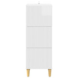 Drawer Cabinet High Gloss White 33 x 34.5 x 90 cm 894619