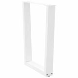 Dining Table Legs V-Shape 2 pcs White 60x cm Steel 4012641